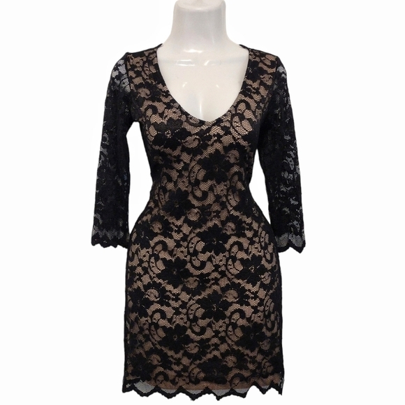 Jump - Lace Lined Mini Dress - Picture 1 of 10